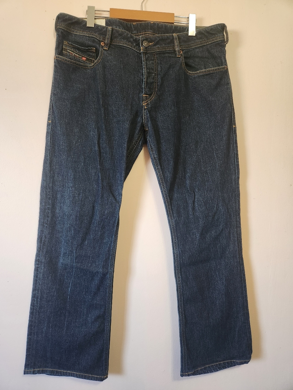 Diesel Zatiny-X 009HF Stretch Slim Bootcut Dark Wash Jeans Men W36xL32 Like New